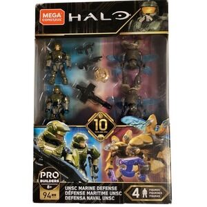 Mega Construx Halo UNSC Marine Defense Maritime 94 Pcs 4 Figures